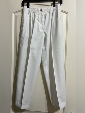 Karen Scott Sport Women’s PETITE 6 Average White Zip Button Pants